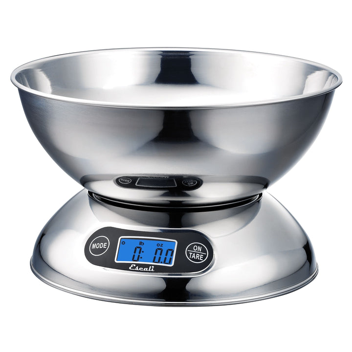 Rondo Contemporary Kitchen Bowl Scale 2-Quart, Dishwasher Safe Bowl, Measures Liquids and Dray Ingredients, LCD Digital Display, 11lb Capacity