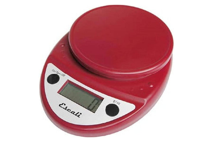 Scdg11rdr Warm Red 11 Lb. Round Digital Scale, for Accurate Kitchen, Food and Portion Weighing, Durable Design for Daily Home Use