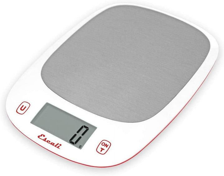 Kitchen, Spice, Baking, Herb Scale w/Tare Function, LCD Digital Display, 11lb Capacity, Red/White, for Accurate Kitchen, Food and Portion Weighing