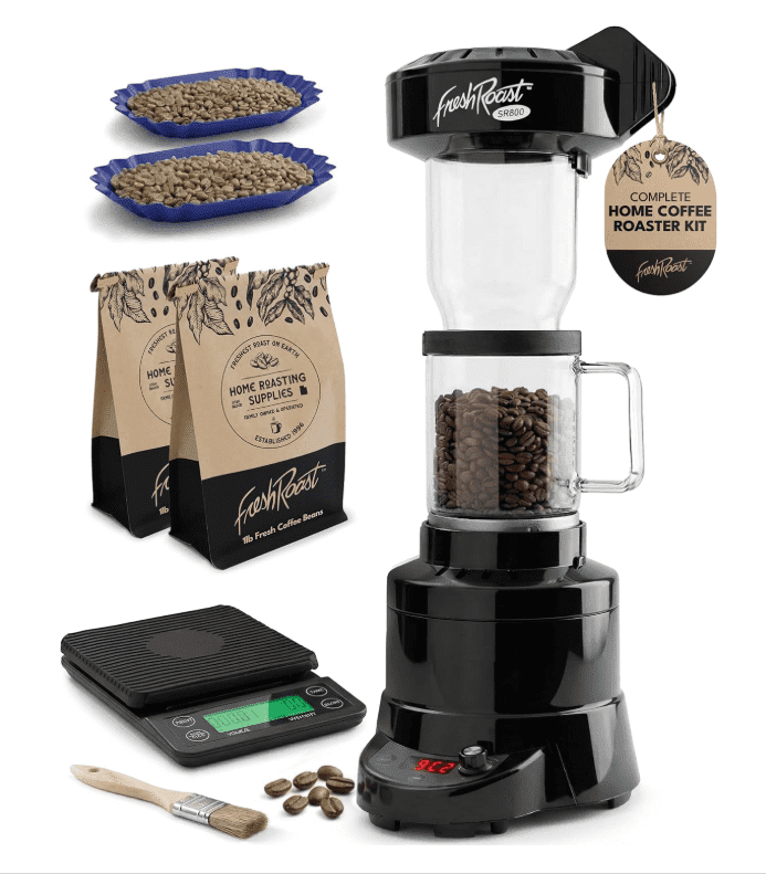 Sr800 Roasting Bundle, Ext Tube, Digital Scale, 2Lb Sample Pack, and Trays, for Accurate Kitchen, Food and Portion Weighing