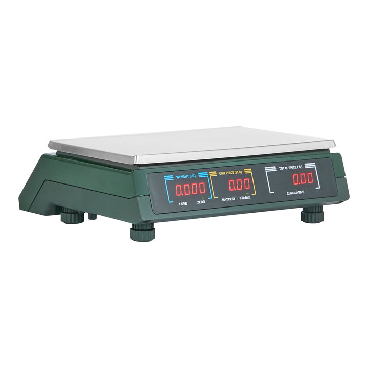 Kffkff 66Lbs 30KG Electronic Price Computing Scale Commercial Food Meat Weighting, for Accurate Kitchen, Food and Portion Weighing