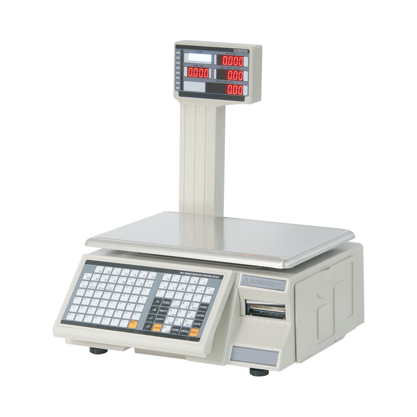 Kffkff Electronic Cost Calculation Scale, 66 Lb Digital Grocer Weighing Scales, LCD and LED Digital Commercial Food, Fruit