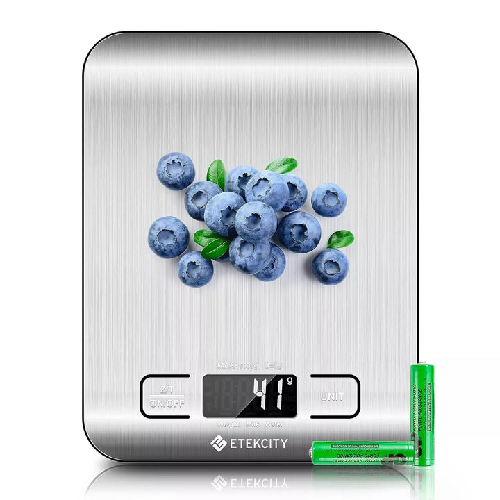 Kitchen Scale 22Lb Capacity Stainless Steel Unit Conversion for Jewelry Baking, for Accurate Kitchen, Food and Portion Weighing