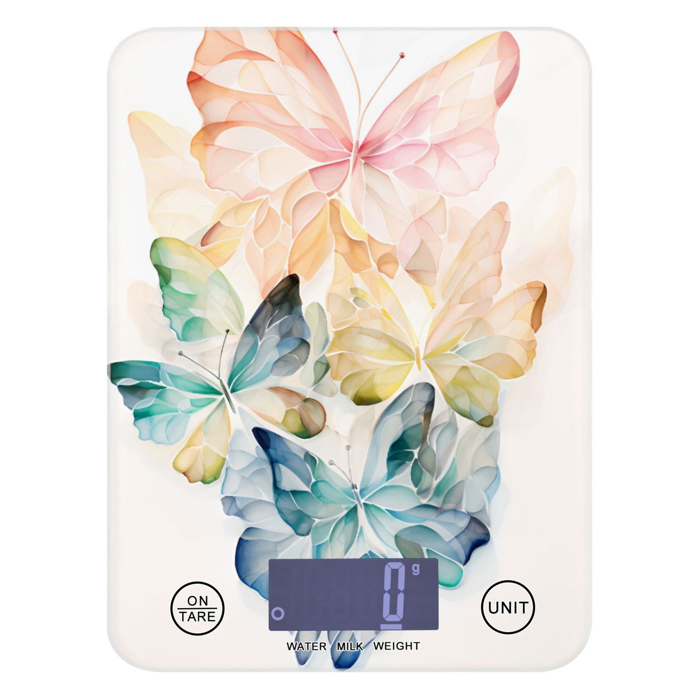 Kitchen Scale Digital Food Scales Grams and Oz Weight for Cooking and Baking Butterfly Colorful, for Accurate Kitchen, Food and Portion Weighing