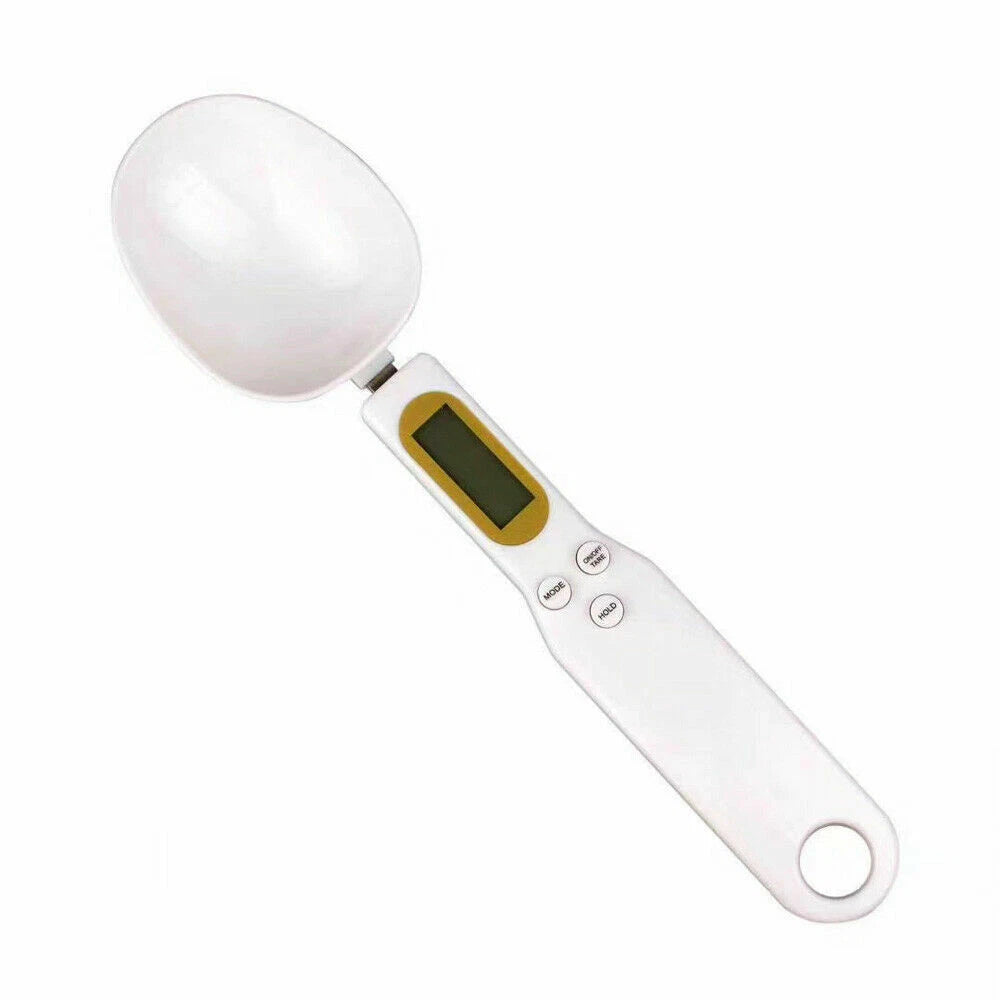 Kitchen Spoon Scale LCD Display Digital Measuring Electronic Weight Gram Scales., for Cooking, Mixing, Serving and Nonstick Cookware