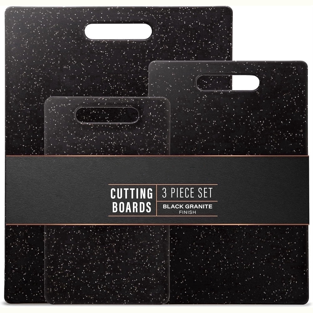Large Cutting Boards, 3-Piece Plastic Cutting Boards for Kitchen, Thickened Chopping Boards, Dishwasher Safe, Heavy-duty Prep Boards for Meat, Veggies
