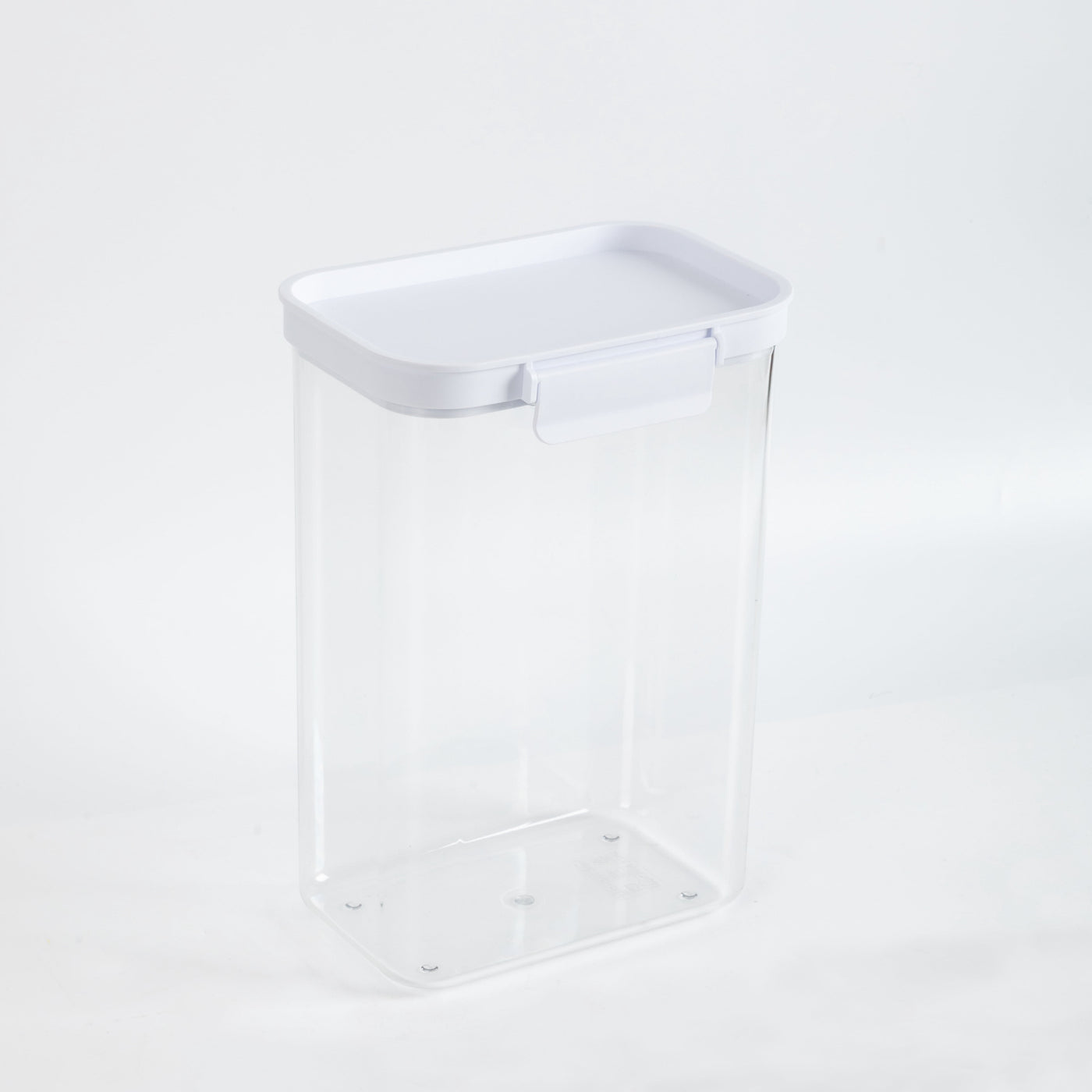 Large Rectangular Plastic Pantry Storage Canister, Kitchen Food Storage Container for Dry Foods and Pantry Organization, 6.9" W X 4.8" D X 9.8" H