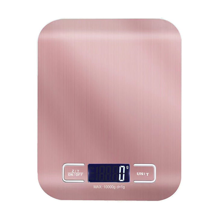 Kitchen Scale with LCD Display, Small, Black, Pink, for Accurate Kitchen, Food and Portion Weighing, Durable Design for Daily Home Use