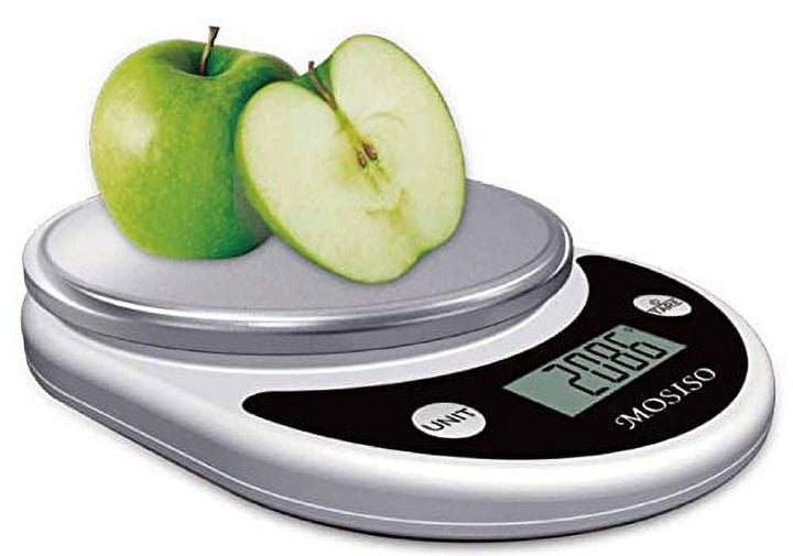 Mosiso, Pro Digital Kitchen Food Scale, 1g to 11 Lbs Capacity, Black-1, for Accurate Kitchen, Food and Portion Weighing
