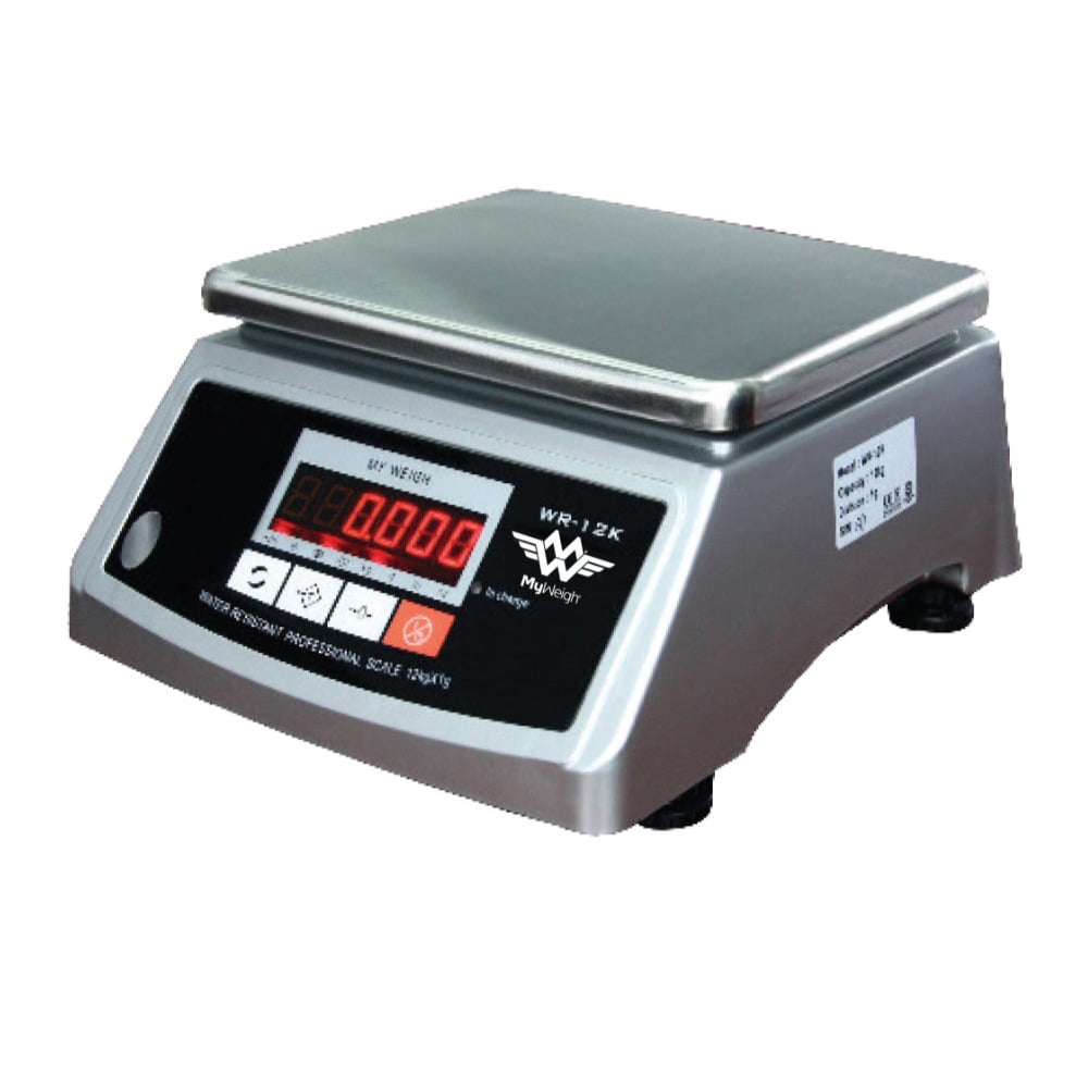 My Weigh Wr12k Water-resistant Digital Scale, for Accurate Kitchen, Food and Portion Weighing, Durable Design for Daily Home Use