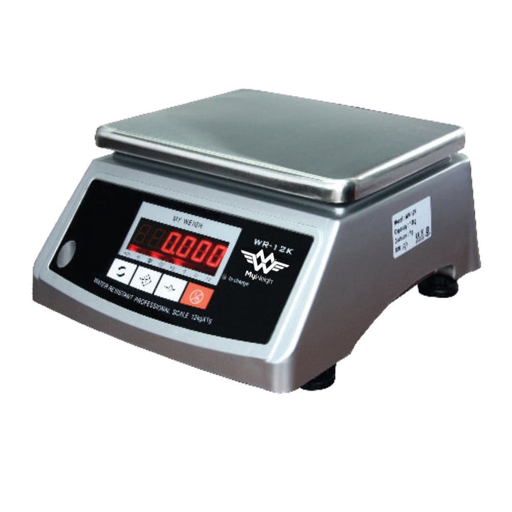 My Weigh Wr12k Water-resistant Digital Scale, for Accurate Kitchen, Food and Portion Weighing, Durable Design for Daily Home Use