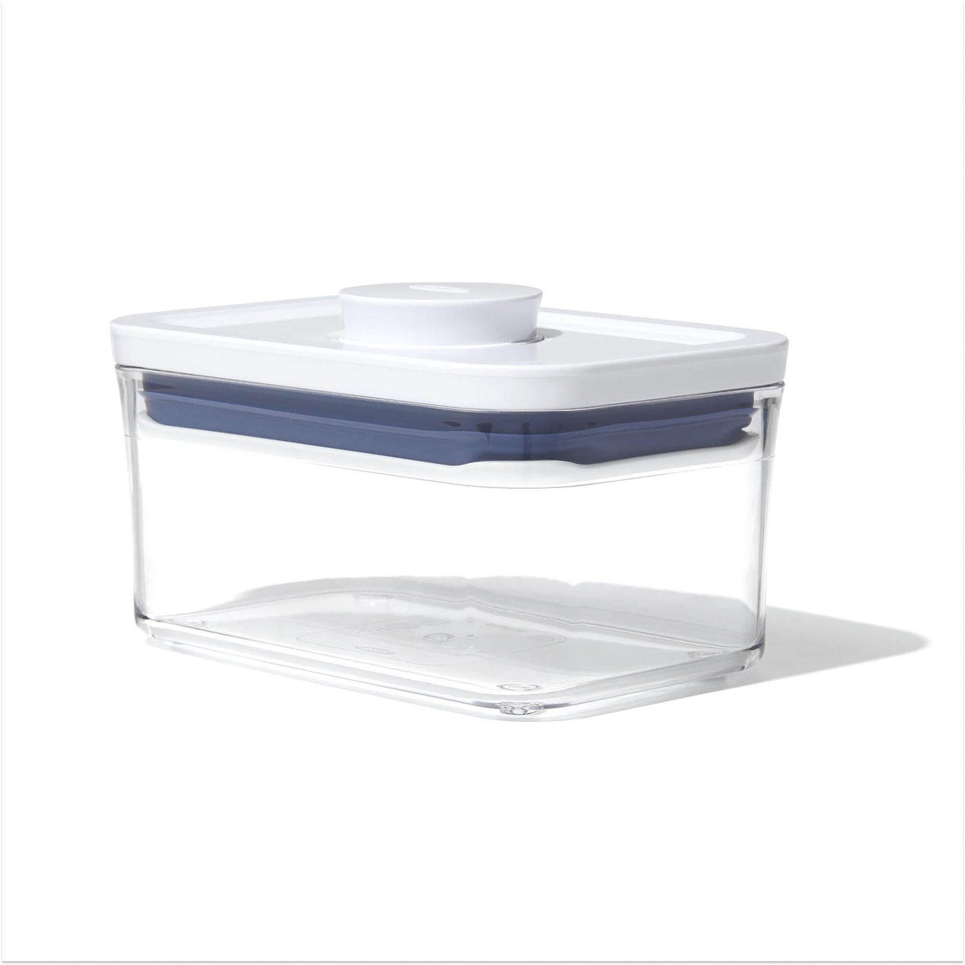 Pop Container 0.6-Qt Mini Rectangle Food Storage Container, White, for Pantry Organization, Meal Prep and Dry Food Storage