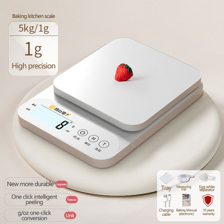 Food Scales for Kitchen Scale Rechargeable Small Scale Weight in Ounces and Grams Scale with Tare Function LCD Display Highly Accurate Weight Scale
