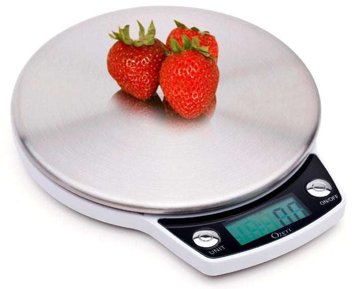Precision Pro Stainless-steel Kitchen Scale with Oversized Weighing Platform, for Accurate Kitchen, Food and Portion Weighing