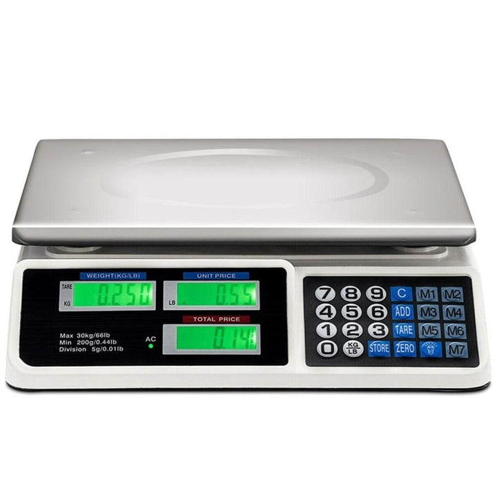 Digital Weight Scale Price Computing Retail Count Food Meat Scales, for Accurate Kitchen, Food and Portion Weighing