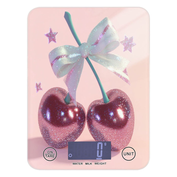 Large Cherries Food Scale Digital Kitchen Scale Waterproof Grams Ounces Lbs for Baking and Cooking, for Accurate Kitchen, Food and Portion Weighing