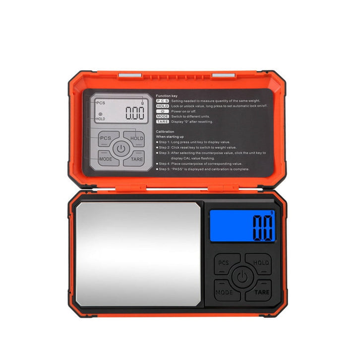Pocket Gram Scale, 500g X 0.01g Digital Jewelry Scale, Modes Conversion Mini Scale with LCD Display, Tare for Herb, Food, Jewelry