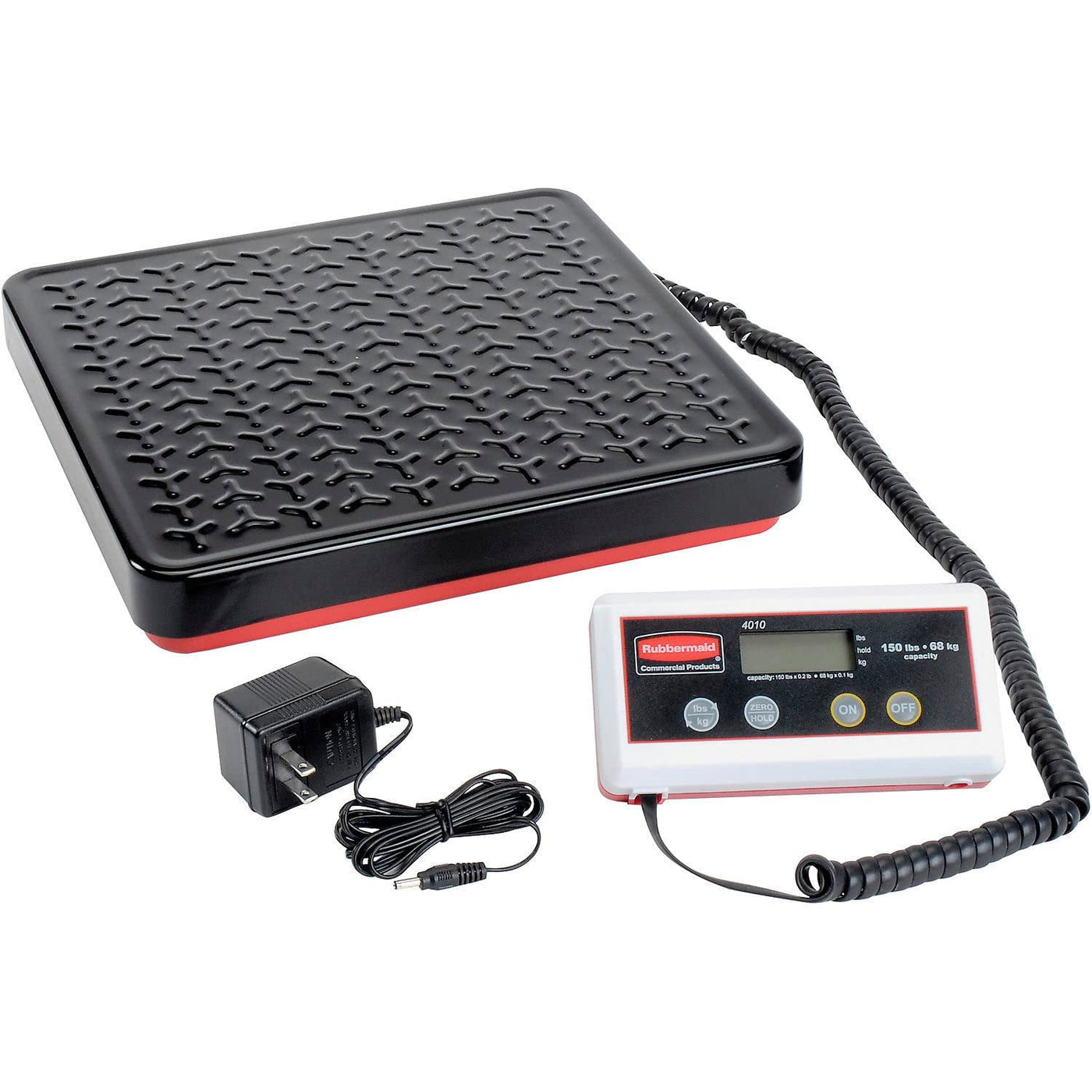 150 Lb Remote LCD Shock-resistant Black Bench Scale, for Accurate Kitchen, Food and Portion Weighing