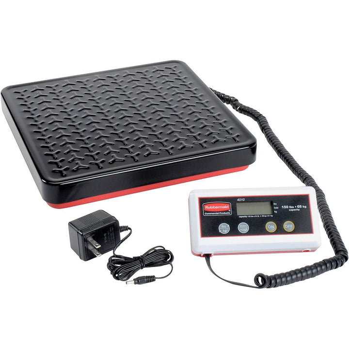 150 Lb Remote LCD Shock-resistant Black Bench Scale, for Accurate Kitchen, Food and Portion Weighing