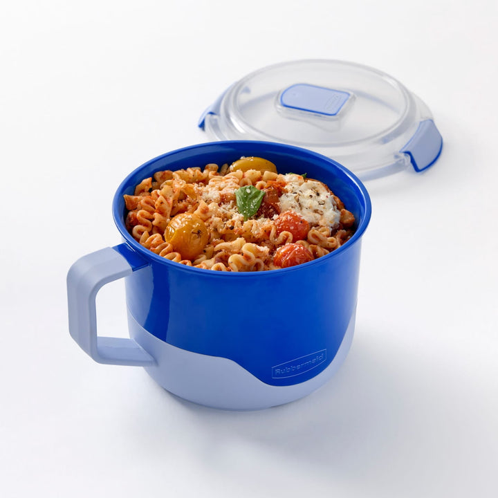 Rubbermaid Pack and Go 1.15 L Microwavable Noodle Bowl, 100% Leakproof Meal Prep Container, Dishwasher-safe and Microwave-safe