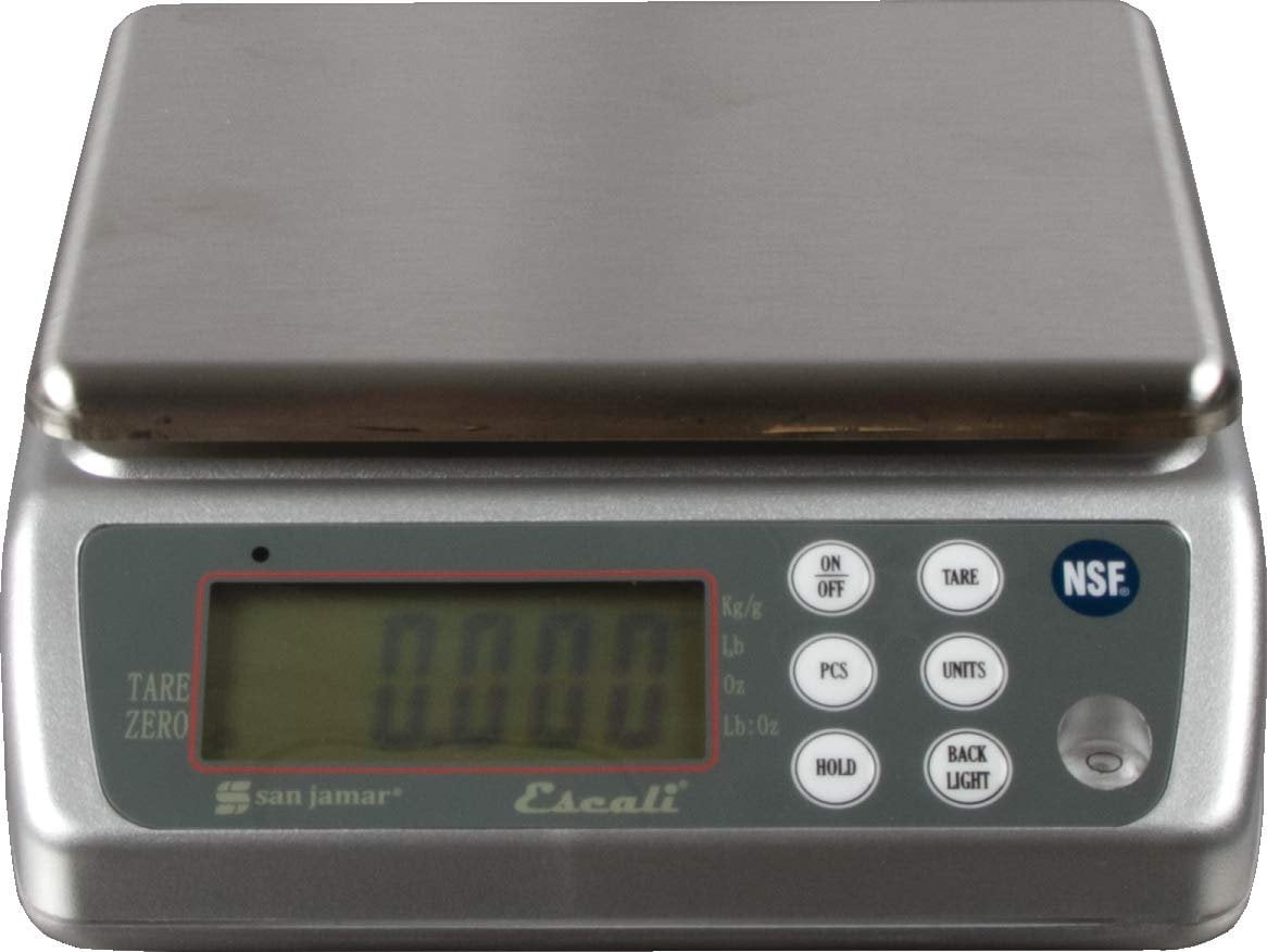 Digital Washdown Scale, 33lb Capacity, Stainless Steel, for Accurate Kitchen, Food and Portion Weighing