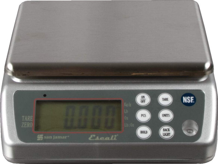 Digital Washdown Scale, 33lb Capacity, Stainless Steel, for Accurate Kitchen, Food and Portion Weighing