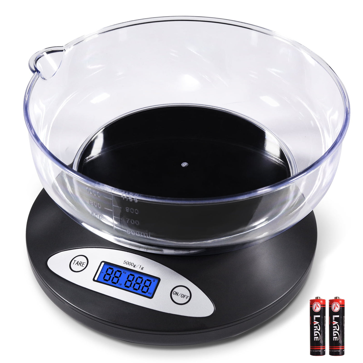 Digital Kitchen Scale Electric High Precision Backlit LCD Display, for Accurate Kitchen, Food and Portion Weighing