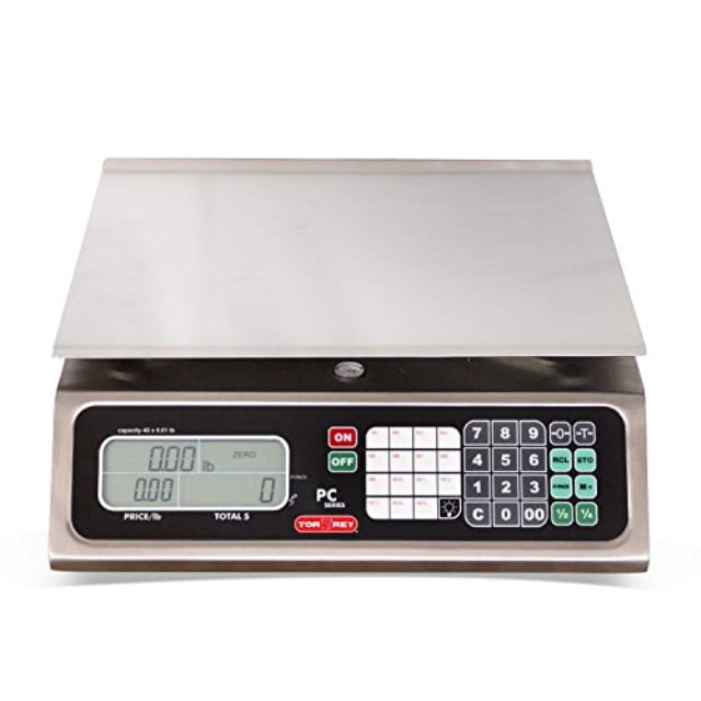 Pc40l Electronic Price Computing Scale, Rechargeable Battery, Stainless Steel Construction, 100 Memories, 8 Direct Access