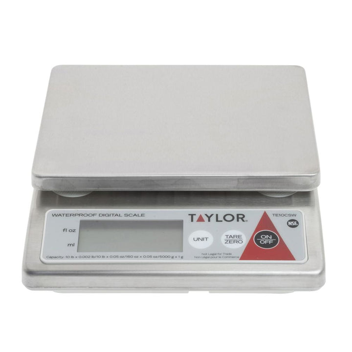Precision Te10csw 10-Pound Water Resistant Digital Portion Control Scale, Dry and Liquid, Stainless Steel, Nsf