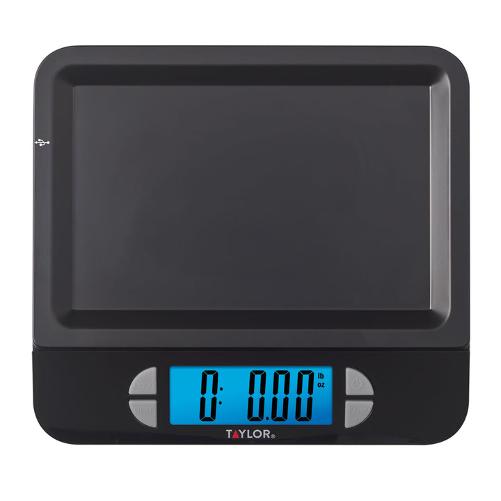 USB Rechargeable Precision Digital Kitchen Scale and Food Scale, 11 Lb. Capacity Black, for Accurate Kitchen, Food and Portion Weighing