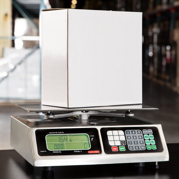 Tor Rey 40 Lb. Digital Price Computing Scale, Legal for Trade, for Accurate Kitchen, Food and Portion Weighing