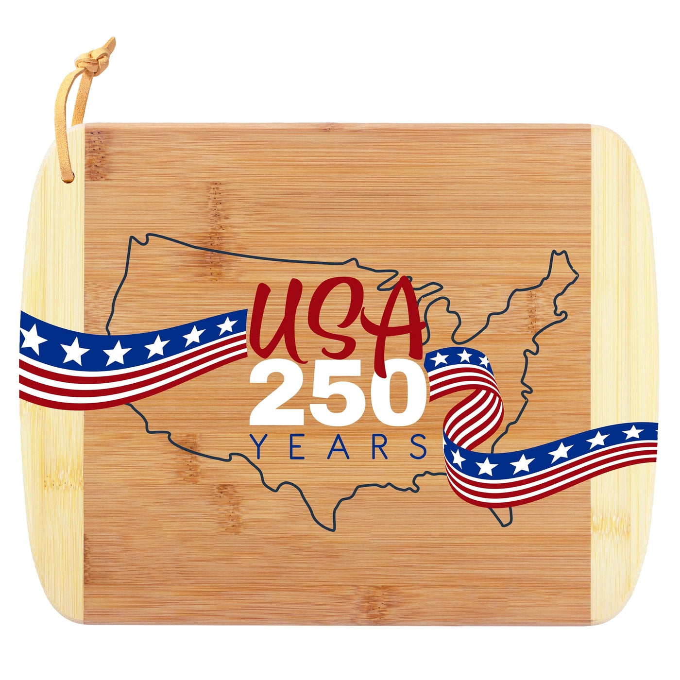 Usa 250th Anniversary Uv Printed 11" Cutting Board, for Meat, Fruit and Vegetable Food Preparation, Durable Design for Daily Home Use