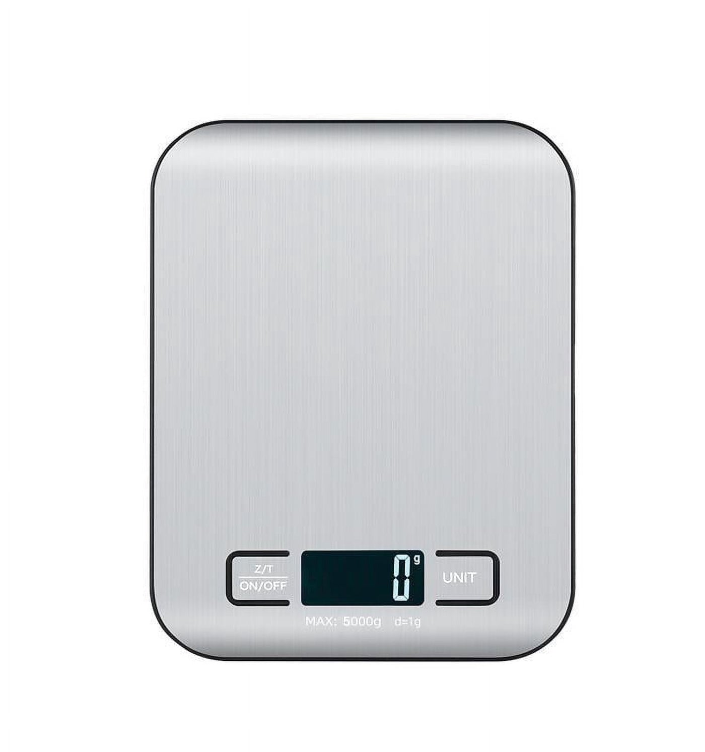 Food Scale Silver, for Accurate Kitchen, Food and Portion Weighing, Durable Design for Daily Home Use