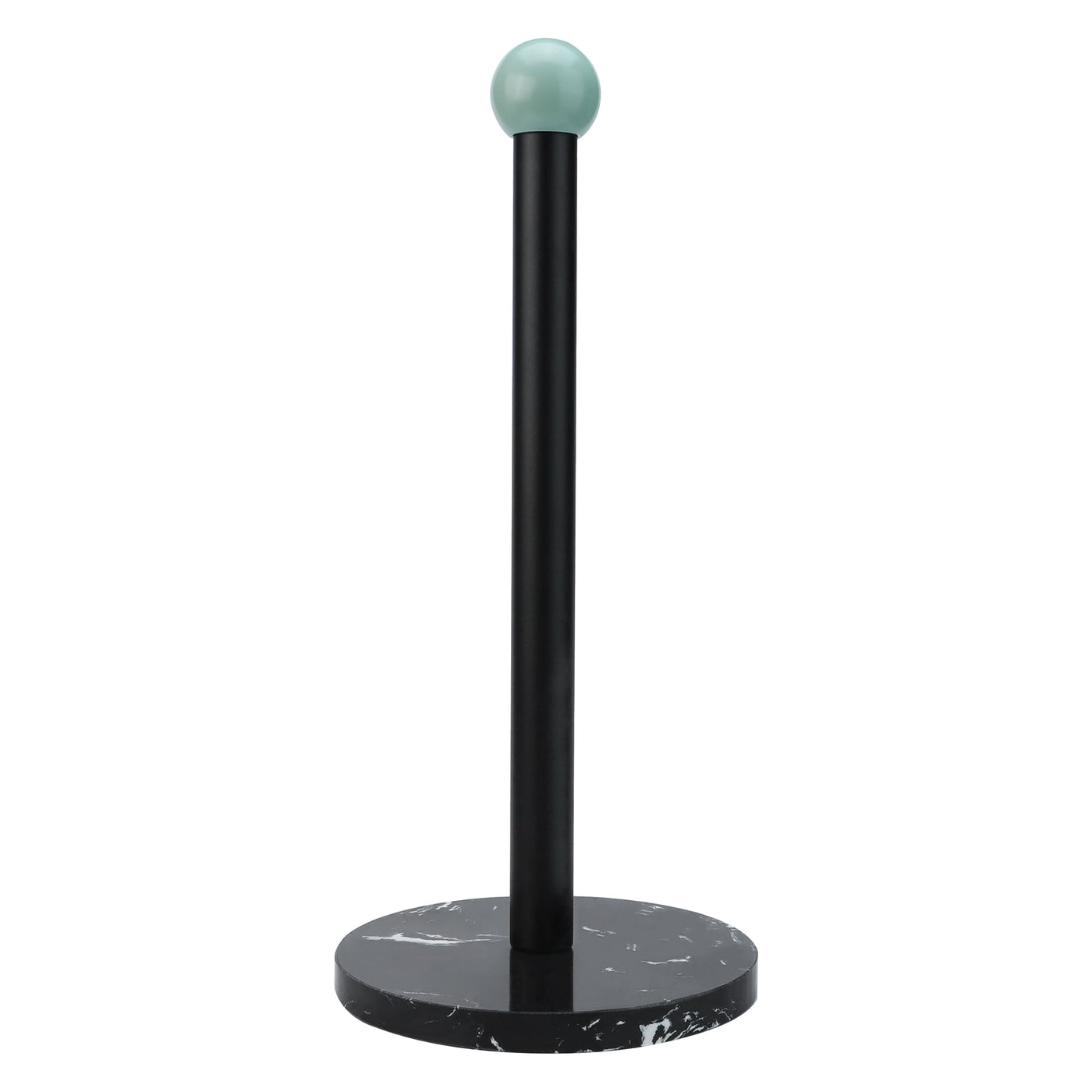 Paper Towel Holder Countertop Non Slip Base Black A 13.4x5.9inch, for Drying Dishes, Wiping Counters and Everyday Kitchen Cleaning