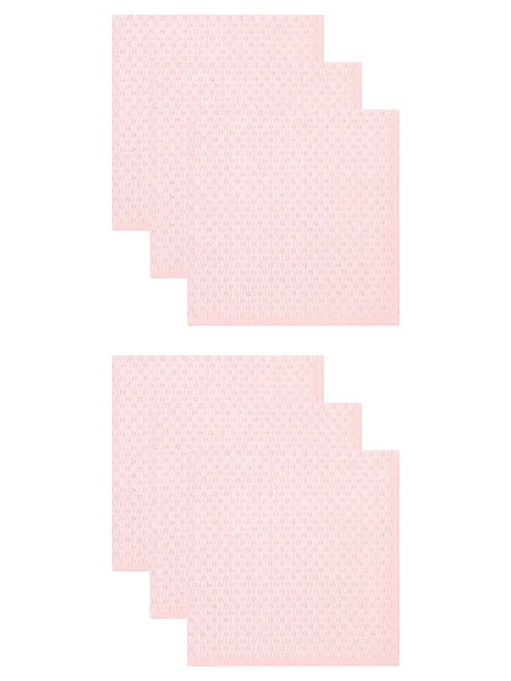 Dish Cloth for Washing Dishes Rags Pink 12" X 12", for Everyday Home Kitchen Cooking, Storage and Organization