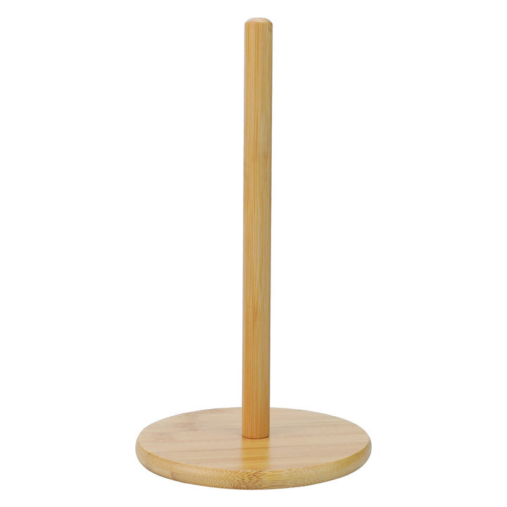Paper Towel Holder Countertop Durable Base Wood Natural E 11x6.3inch, for Drying Dishes, Wiping Counters and Everyday Kitchen Cleaning