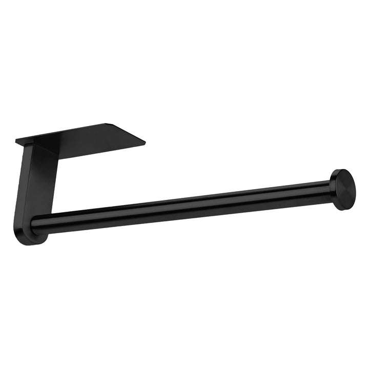 Wall Mount Metal Rustproof Kitchen Towel Rack Black A 10.6x3.1inch, for Drying Dishes, Wiping Counters and Everyday Kitchen Cleaning
