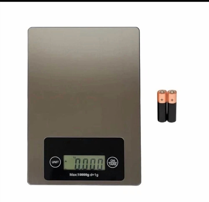 Large Food Scale 22 Lb (10 Kg) Stainless Steel Digital Kitchen Scale for Gr, for Accurate Kitchen, Food and Portion Weighing