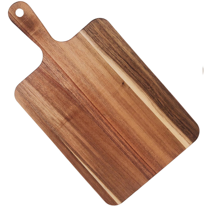 Wooden Cutting Boards for Kitchen, Charcuterie Boards Decorative, Acacia Cutting Boards with Handle, Serving Tray for Cheese Meat Fruit Pizza Bread