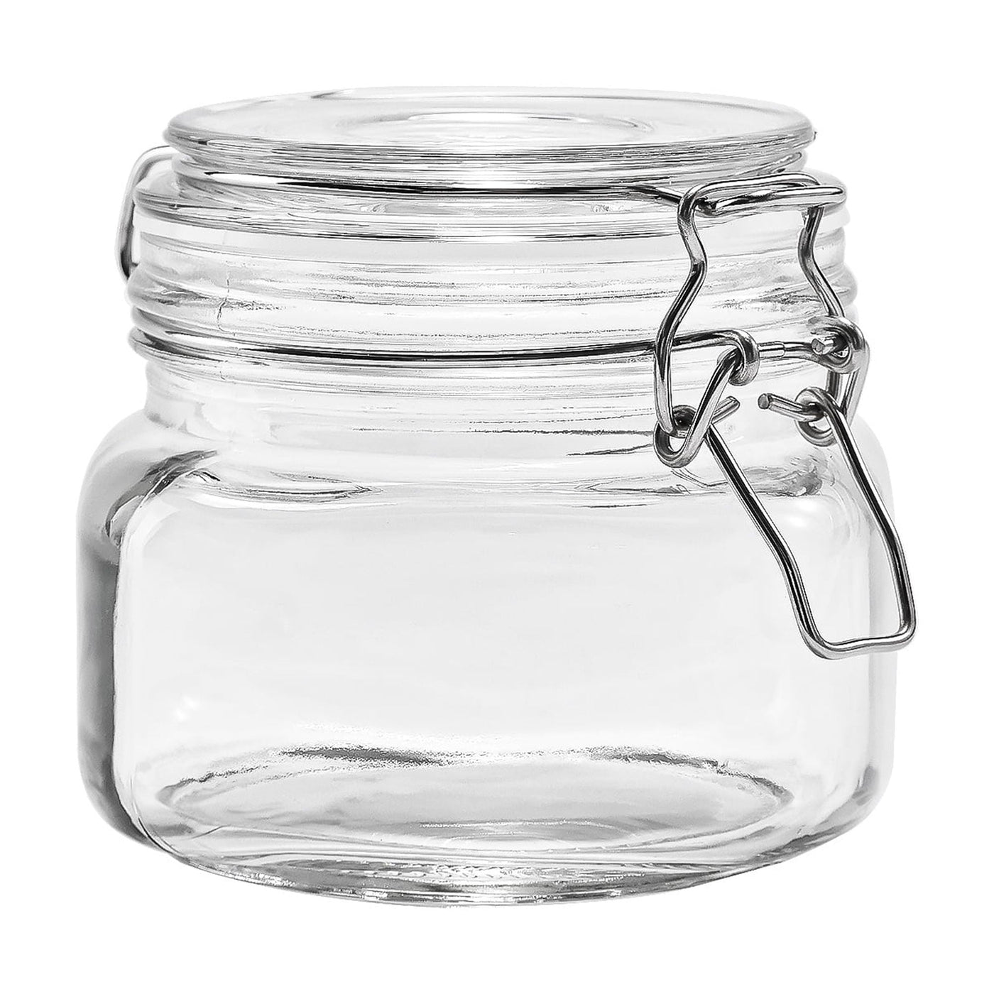 (2-pack) 17 Oz Glass Airtight Food Storage Jar Canister with Locking Lid, Pantry Organizer Container for Dry Food, Coffee, Sugar