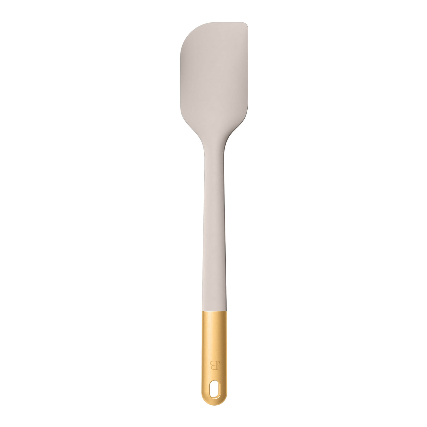 Beautiful 6-Piece Silicone Kitchen Utensil Tool Set with Rotating Rack By, Porcini Taupe, for Cooking, Mixing, Serving and Nonstick Cookware