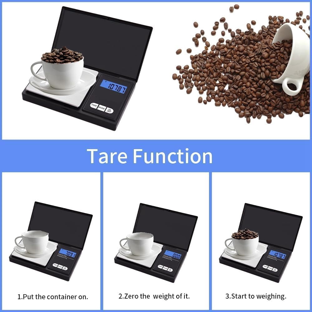 Mini Scale Digital Pocket Scale, 200g X 0.1g, Digital Grams Scale, Food Scale, Jewelry Scale Black, Kitchen Scale