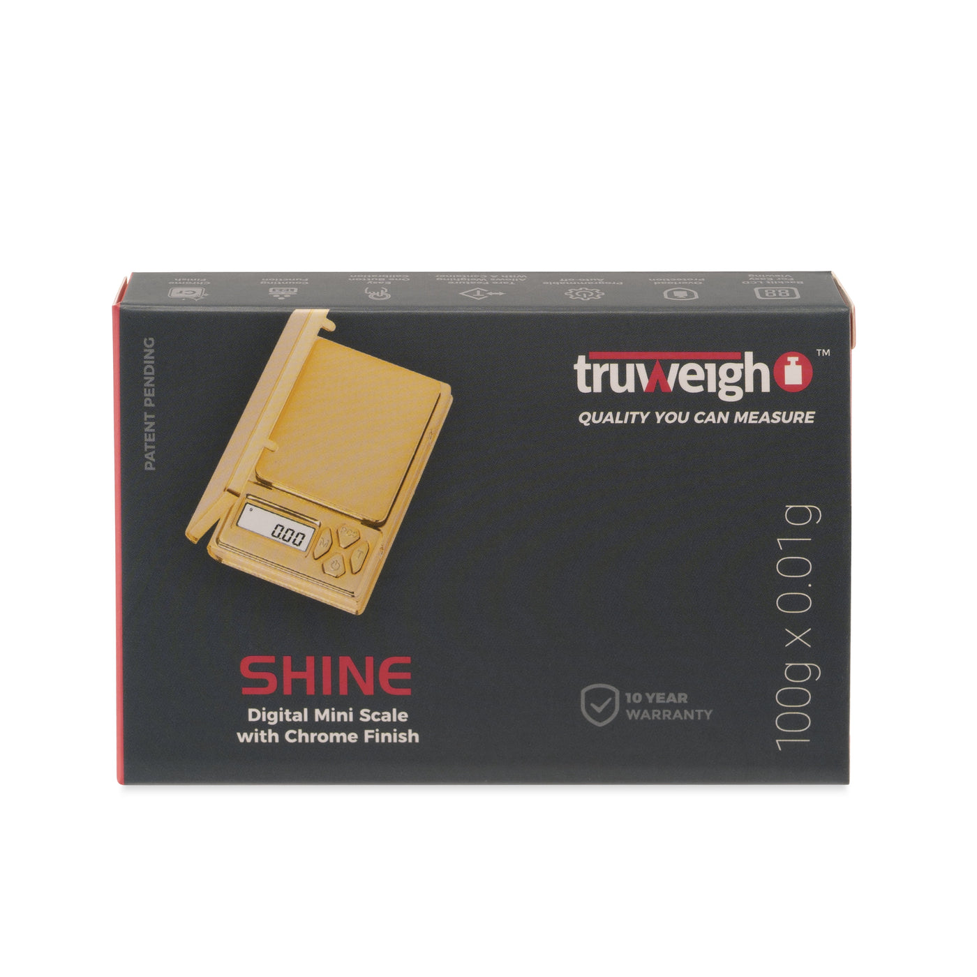Digital Mini Scale (100g X 0.01g Chrome Gold Scale), Digital Kitchen Scale, Digital Gram Scale, for Accurate Kitchen, Food and Portion Weighing