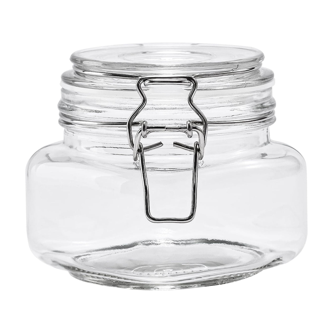 (2-pack) 17 Oz Glass Airtight Food Storage Jar Canister with Locking Lid, Pantry Organizer Container for Dry Food, Coffee, Sugar