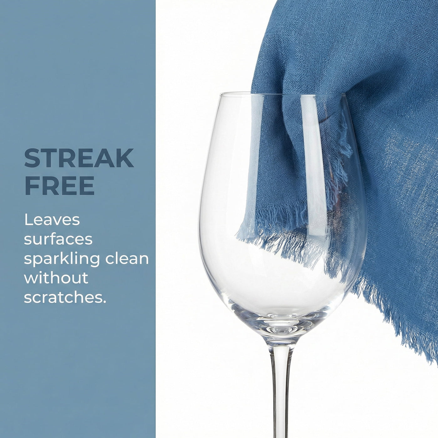 Absorbent Cotton Linen Kitchen Towels 4-Pack Blue/Pink 18" X 18", for Drying Dishes, Wiping Counters and Everyday Kitchen Cleaning