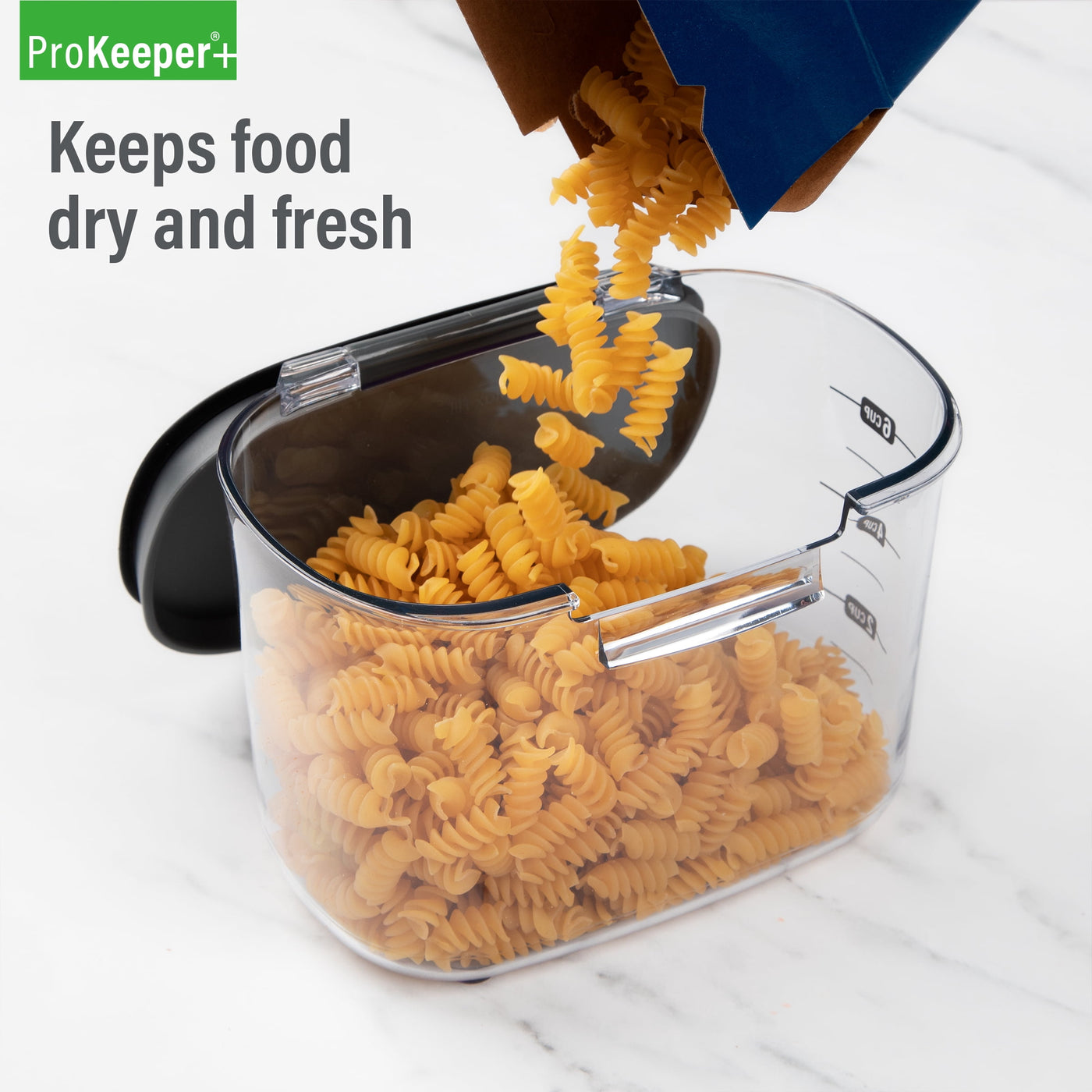 + Airtight 5-Piece BPA-FREE Pantry Storage Container Set, for Pantry Organization, Meal Prep and Dry Food Storage