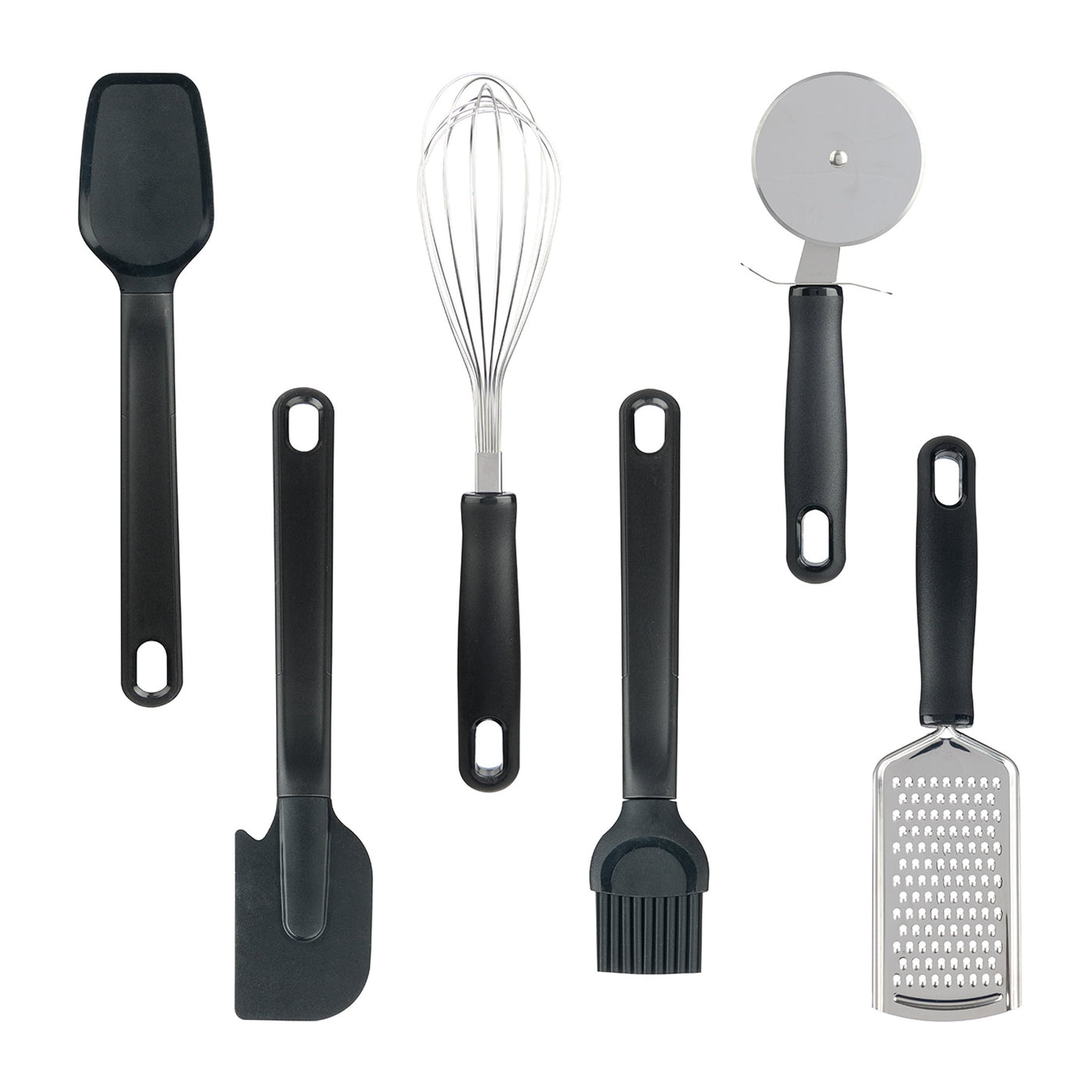 36-Piece Kitchen Gadget Set with Kitchen Cooking Utensils, and Drawer Organizer, Black, for Cooking, Mixing, Serving and Nonstick Cookware