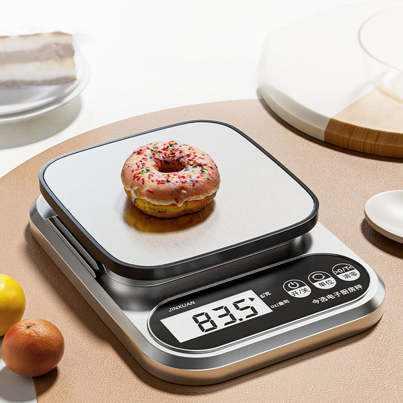 Small Digital Electronic Scale High Precision Gram Scale for Kitchen Baking Food Jewelry Portable Design 7.87Inch X 5.71Inch X 1.29Inch