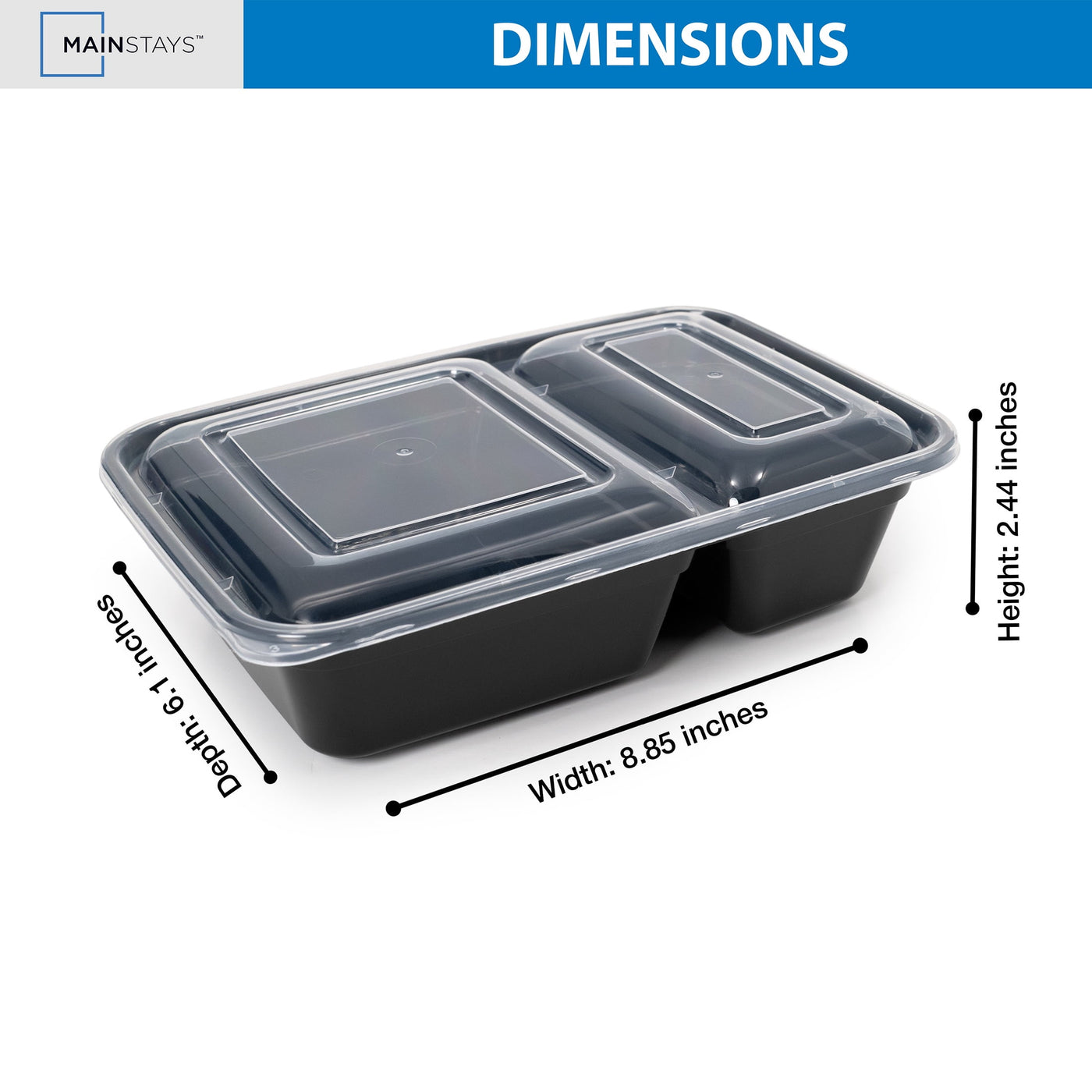 30-Piece (15 Containers + 15 Lids) with 2-Compartment Meal Prep, Bpa-free, Leak-resistant, Microwave and Dishwasher Safe