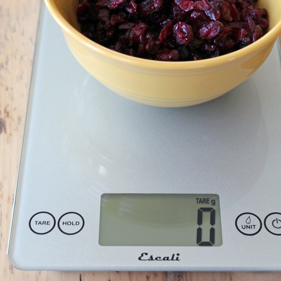 Glass Food Scale Digital Countertop Kitchen, Baking and Cooking Scale with Nutrition and Calorie Counter, 15-Pound Capacity, 9" X 6.5" X .75"